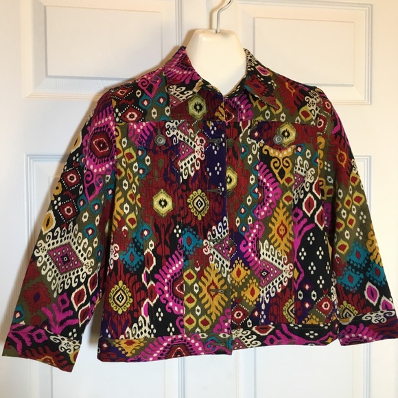 Ruby Road Petite Colorful Jacket Size 10P - Picture 1 of 7